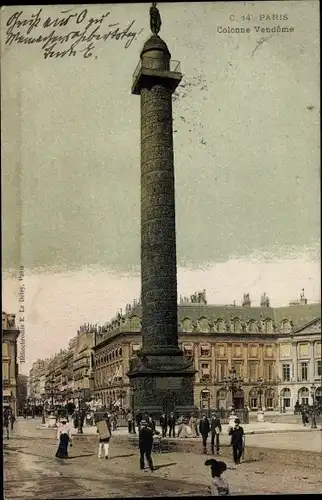 Ak Paris I, La Place Vendôme, Colonne