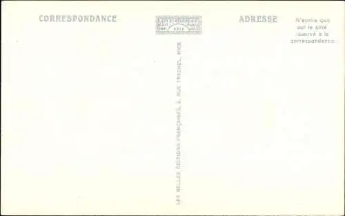 Ak Nice Nizza Alpes Maritimes, Frau in Tracht mit Esel