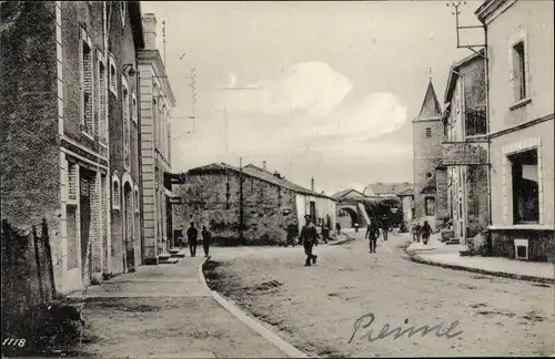 Ak Pienne Meurthe et Moselle, Straßenpartie