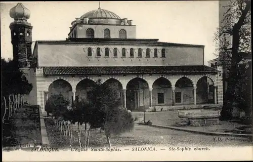 Ak Saloniki Thessaloniki Griechenland, Die Kirche der Heiligen Sophia