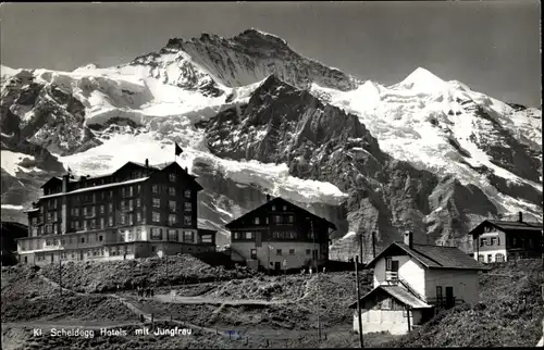 Ak Kanton Bern, Berner Oberland, Kleine Scheidegg, Hotels, Jungfrau