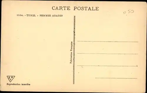 Ak Tunis Tunesien, Araberinnen, Verschleierte Frauen