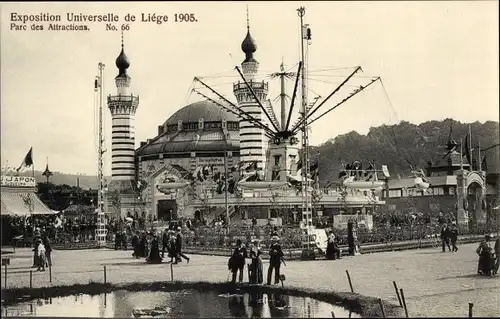 Ak Liège Lüttich Wallonien, Weltausstellung 1905, Vergnügungspark