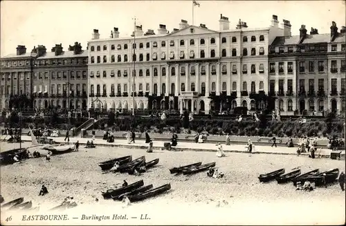 Ak Eastbourne East Sussex England, Burlington Hotel