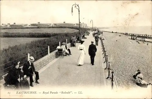 Ak Eastbourne East Sussex England, Royal Parade Redoubt