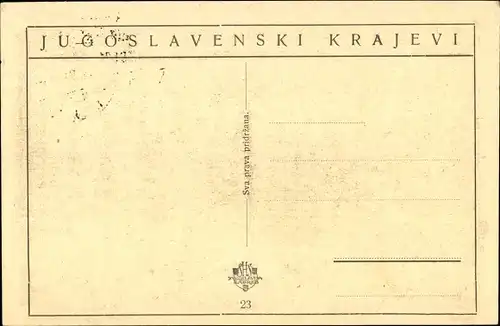 Ak Zagreb Kroatien, Parkanlage, Aussichtspunkt, sitzender Mann