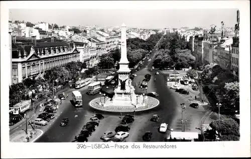 Ak Lisboa Lissabon Portugal, Praca dos Restauradores