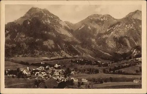 Ak Fischbachau in Oberbayern, Panorama, Breitenstein, Wendelstein