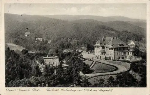 Ak Gernrode Quedlinburg im Harz, Kurhotel Stubenberg im Hagental