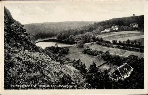 Ak Gernrode Quedlinburg im Harz, Blick in den Ostergrund