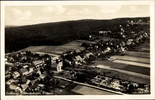 Ak Friedrichsbrunn Thale im Harz, Gesamtansicht, Luftbild
