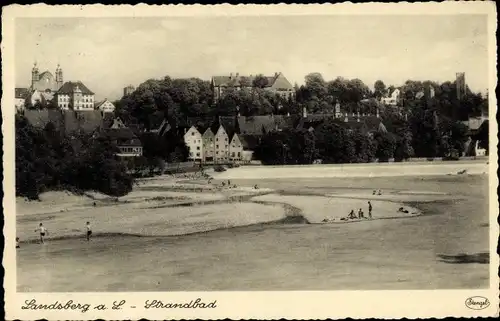 Ak Landsberg am Lech, Strandbad