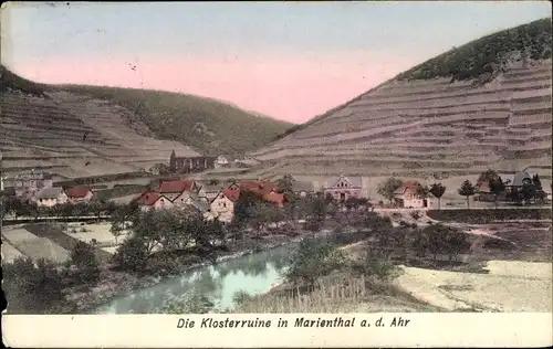 Ak Marienthal Bad Neuenahr Ahrweiler, Klosterruine, Weinberge