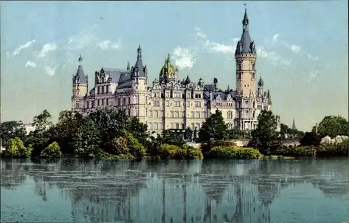 Ak Schwerin in Mecklenburg, Großherzogliches Schloss