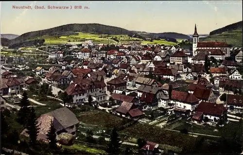 Ak Titisee Neustadt im Breisgau Hochschwarzwald, Stadtansicht, Kirche