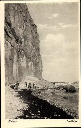 Ak Arkona Putgarten auf Rügen, Steilküste