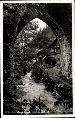 Ak Breitnau im Schwarzwald, Höllental, Mühle im Löffeltal