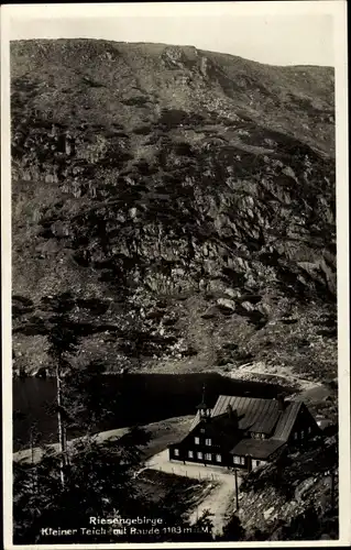 Ak Karpacz Krummhübel Riesengebirge Schlesien, Mały Staw, Kleiner Teich, Baude