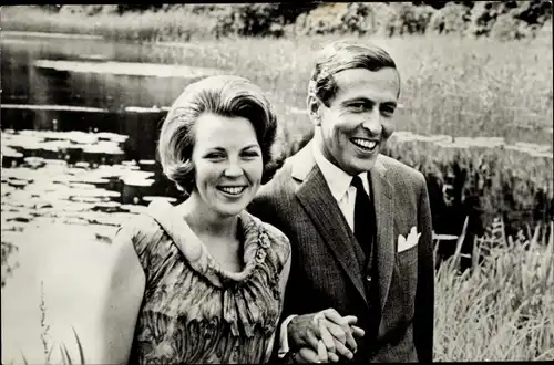 Ak Prinzessin Beatrix der Niederlande, Prinzgemahl Claus von Amsberg, Soestdijk 1965