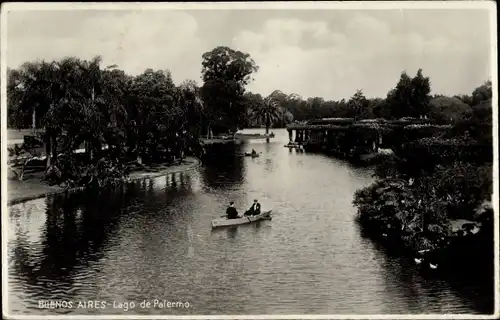 Ak Buenos Aires, Argentinien, Palermosee