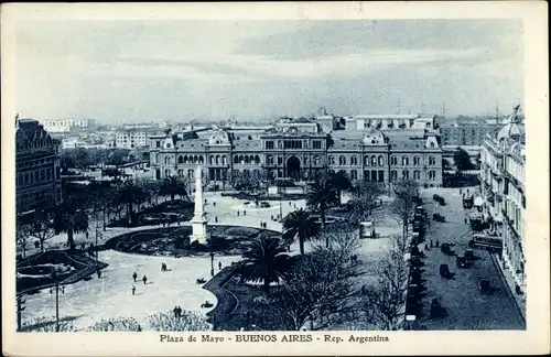 Ak Buenos Aires Argentinien, Plaza de Mayo