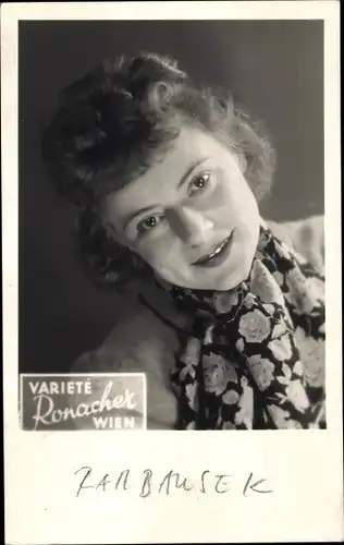 Foto Ak Variete Künstler Rambausek,Variete Ronacher Wien, Portrait