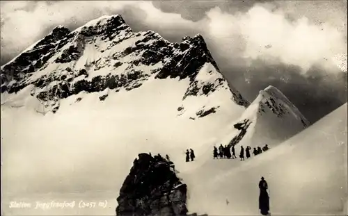 Ak Interlaken Kanton Bern Schweiz, Station Jungfraujoch