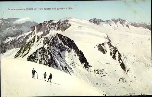 Ak Südtirol, Schwarzenstein vom Gipfel des großen Löffler