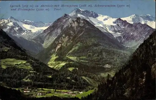 Ak Luttach Ahrntal Luttago Valle Aurina Südtirol, Ahrntal, Hornspitzen, Schwarzenstein, Floitenspitz
