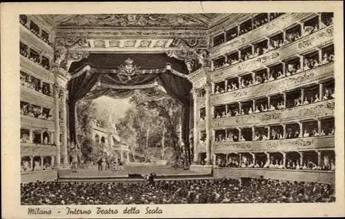 Ak Milano Mailand Lombardia, Teatro della Scala