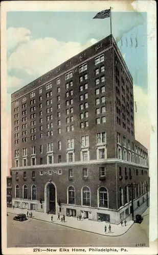 Ak Philadelphia Pennsylvania USA, New Elks Home