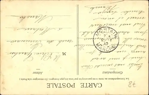 Präge Ak Gemaltes Portrait einer jungen Frau, Hufeisen