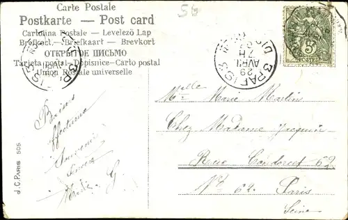 Präge Ak Glücksklee, Vergissmeinnicht, Kitsch, Souvenir