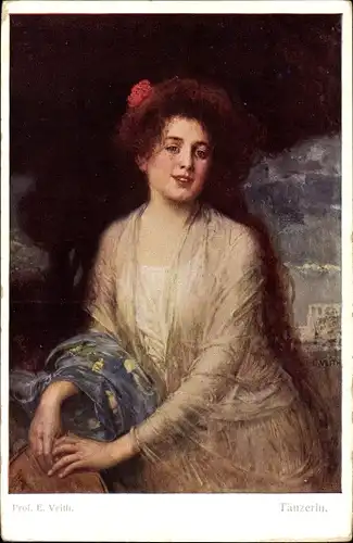 Künstler Ak Veith, E., Tänzerin, Frauenportrait