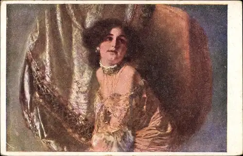 Künstler Ak Lewis, M., Tänzerin, Frau-Portrait