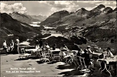 Ak Muottas Muragl Kanton Graubünden, Gebirge, Oberengadiner Seen, Terrasse