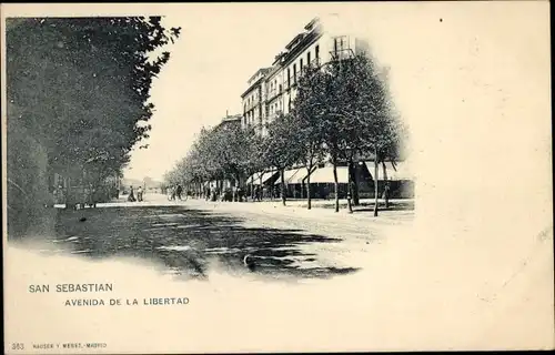 Ak Donostia San Sebastian Baskenland, Avenida de la Libertad