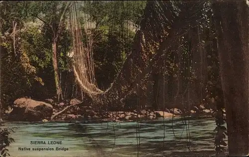 AK Sierra Leone, Hängebrücke der Ureinwohner