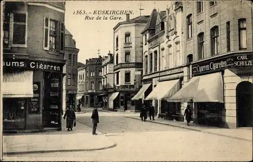 Ak Euskirchen in Nordrhein Westfalen, Rue de la Gare, Zigarrenladen
