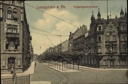 Ak Ludwigshafen am Rhein, Prinzregentenstraße