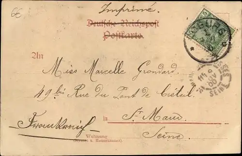 Ak Ahorn bei Coburg in Oberfranken, Teilansicht