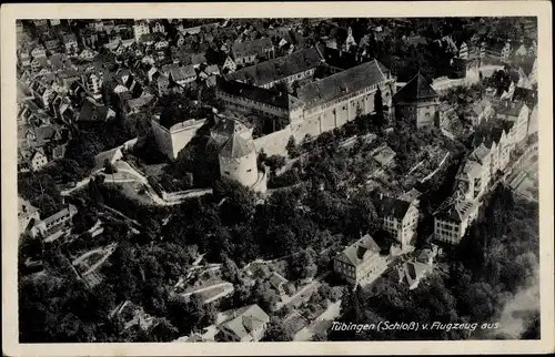 Ak Tübingen am Neckar, Luftbild vom Schloss