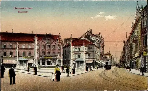 Ak Gelsenkirchen im Ruhrgebiet, Neumarkt