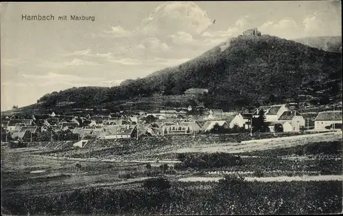 Ak Hambach Neustadt an der Weinstraße, Maxburg, Totale