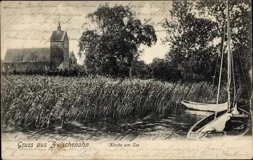 Ak Bad Zwischenahn in Oldenburg, Kirche am See