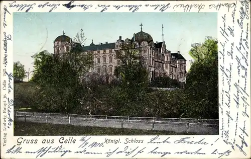 Golden Windows Ak Celle in Niedersachsen, Königliches Schloss