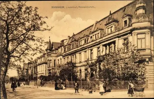 Ak Mannheim in Baden, Lindenhof, Rennershofstraße
