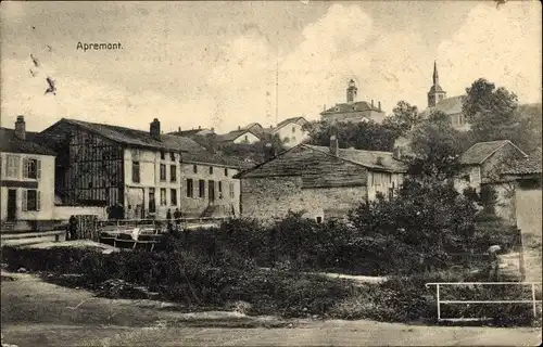 Ak Apremont Ardennes, Ortsansicht