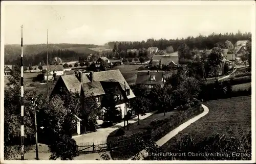 Ak Oberbärenburg Altenberg im Erzgebirge, Teilansicht vom Ort
