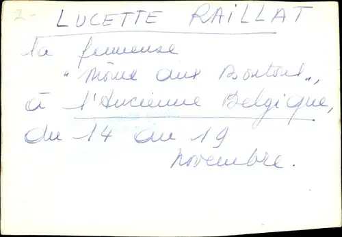 Ak Lucette Raillat, Portrait, am Steuer